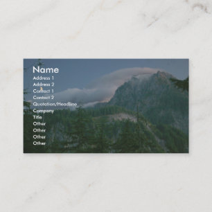 Business card with full colour background