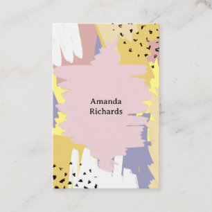 Business card with groovy style background