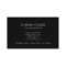 Business Card with QR Code | Black Modern Design