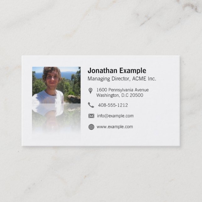 Business Card with QR Code & Game Effect (Front)