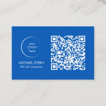 Business Card with QR Code & Logo