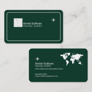 Business Card with Travel Agency Logo