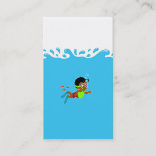 Business Card with Water Splash