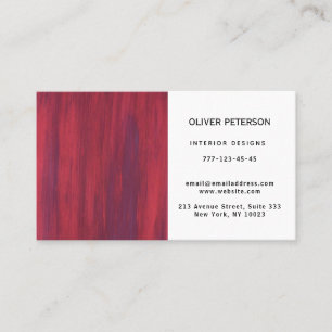 Business card with wood texture.