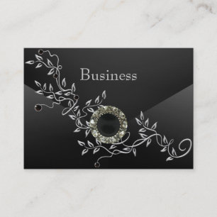 Business Card Zizzago Black Silk Diamond Jewel