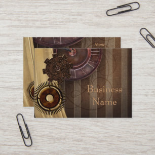 Business Card Zizzago Steampunk Design