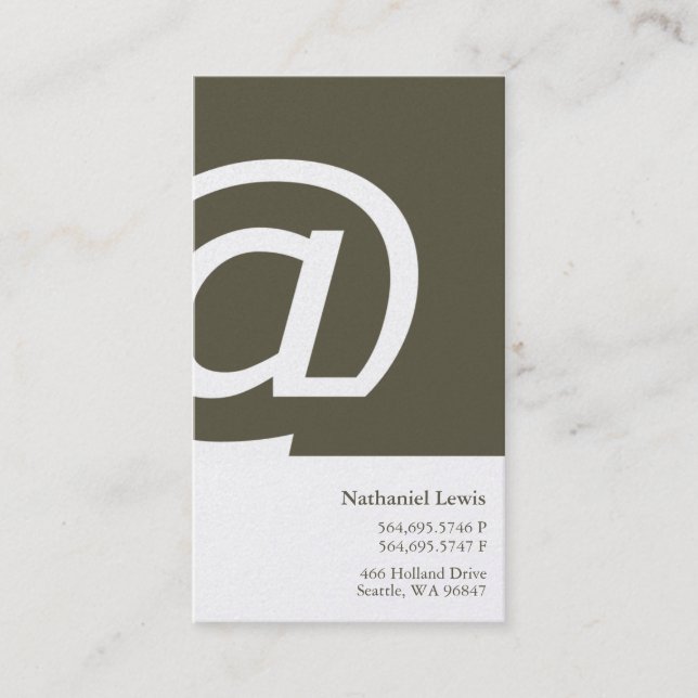 @ Business Cards (Front)