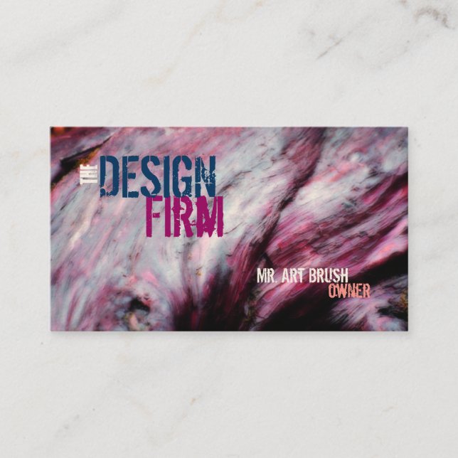 Business Cards Abstract Two Sided Customisable (Front)