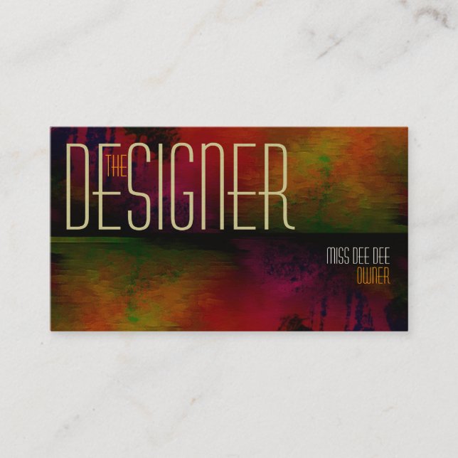Business Cards Abstract Two Sided Customisable (Front)