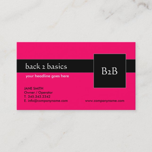 Business Cards - B2B (Front)