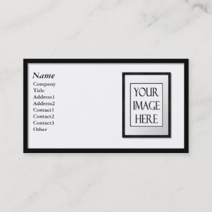 Business Cards - Black Picture Frame (white mat)