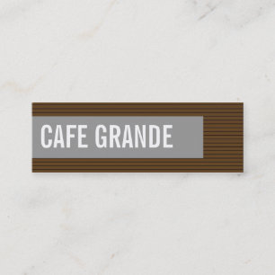 business cards > cafe grande [chocolate : grey]