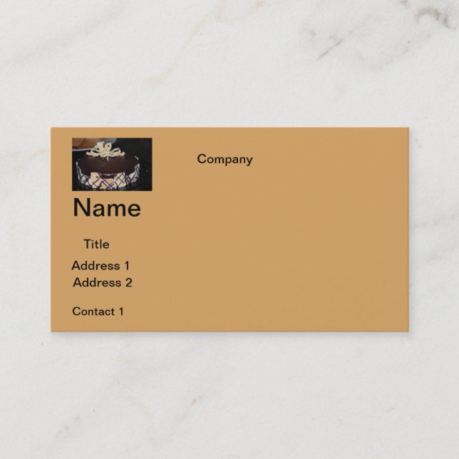 BUSINESS cards CAKE DESIGN (Front)