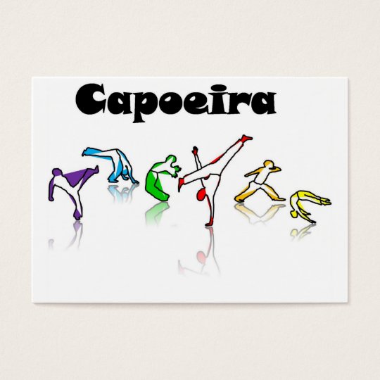 business cards capoeira rainbow