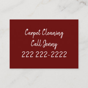 Business Cards, Carpet Cleaning Services Business Card