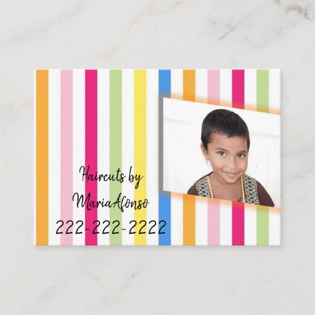 Business Cards, Children's Haircuts Business Cards (Front)