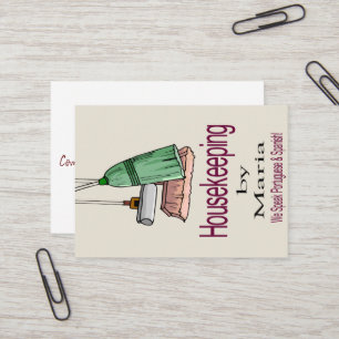 Business Cards, Cleaning Lady  Business Card