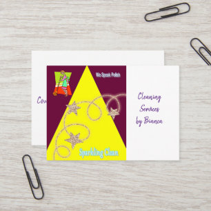Business Cards, Cleaning Lady  Business Card