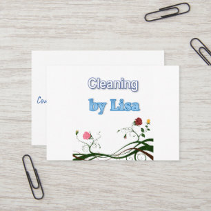 Business Cards, Cleaning Lady  Business Card