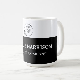 Business Cards   Custom Logo Icons Modern black Coffee Mug
