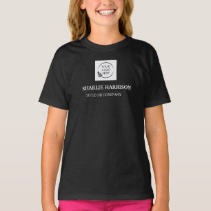 Business Cards   Custom Logo Icons Modern black T-Shirt
