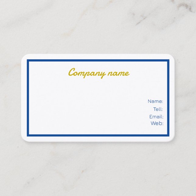 Business Cards Customised (Front)