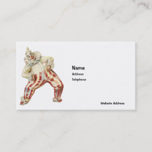 BUSINESS CARDS - CUSTOMIZABLE - CLOWN - VICTORIAN