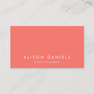 Business Cards | Elegant and Stylish Coral