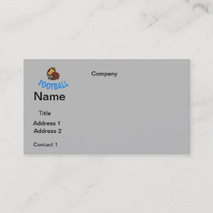 BUSINESS cards FOOTBALL DESIGN