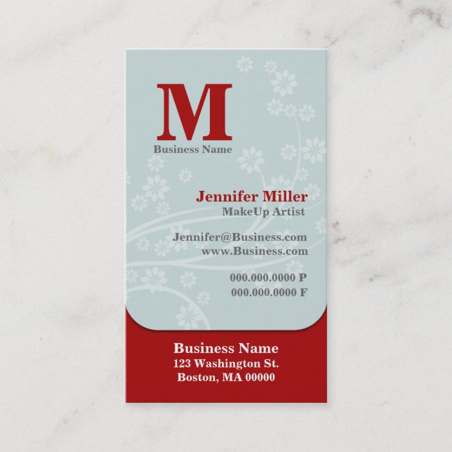 Business Cards For Beauty And Spa Salon (Front)