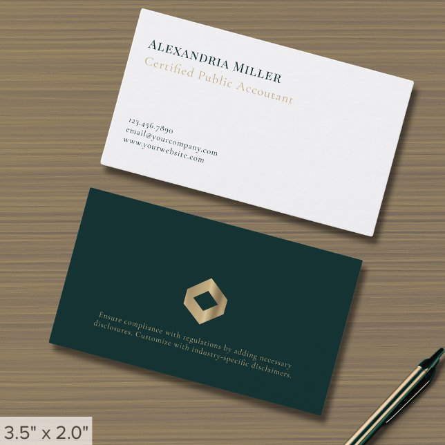 Business Cards for CPAs | Legal Disclosure (Creator Uploaded)