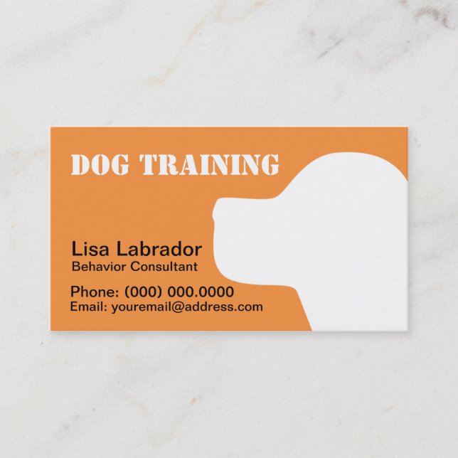 Business Cards For Dog Trainers (Front)