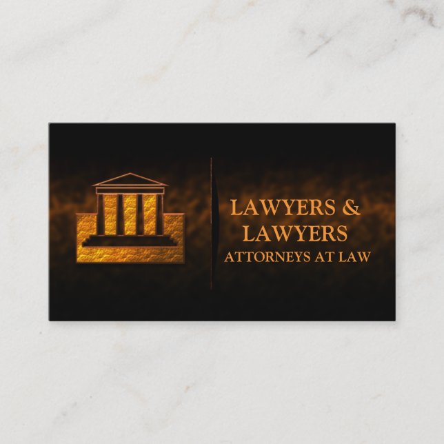 Business Cards For Law Office Attorneys (Front)