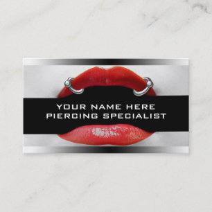 Business Cards For Lip Piercing    Body Piercing