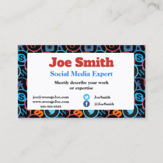 Business Cards for social media expert