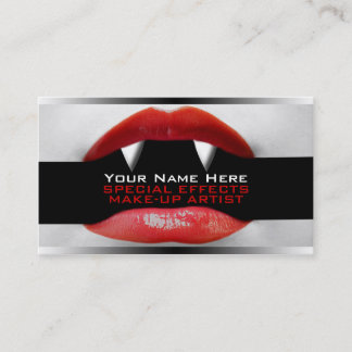Business Cards For Special Effects MakeUp Artists