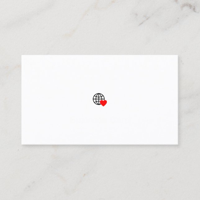 Business Cards | Global Love | Networking Impact (Front)