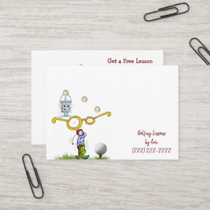 Business Cards, Golfing Lessons Business Cards
