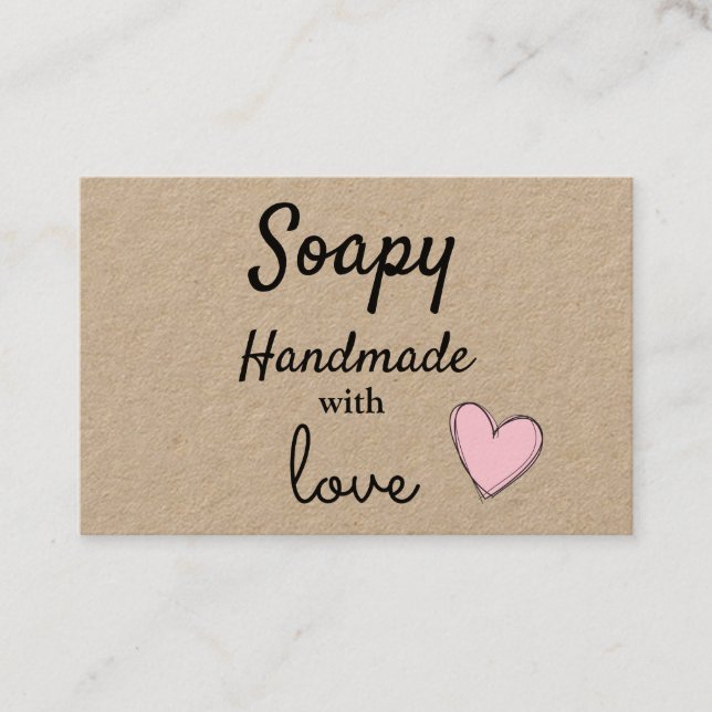 Business Cards - Handmade With Love (Front)