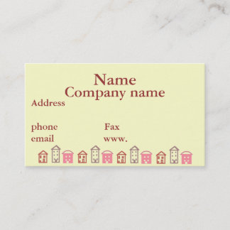 Business cards Homes template, or Design Your Own