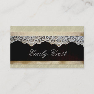 Business Cards Lace Vintage Feminine