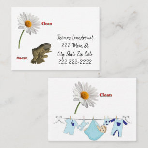 Business Cards, Laundromat Card