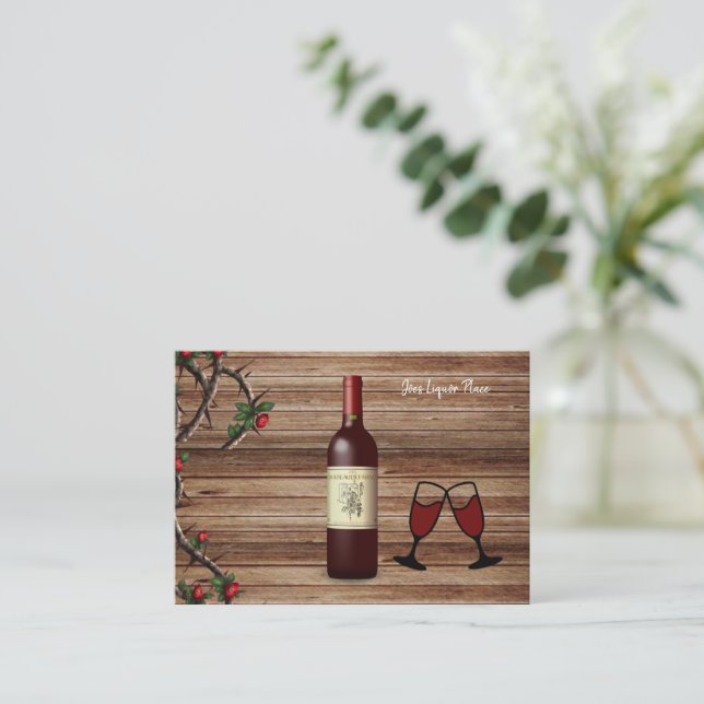 Business Cards, Liquor Store  Business Card (Standing Front)
