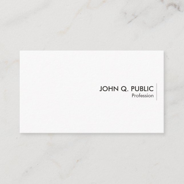 Business Cards Minimalist Design Template Custom (Front)