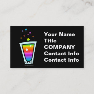 BUSINESS CARDS - RAINBOW SHOT GLASS
