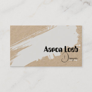 Business Cards Rustic Kraft Elegant with QR Code