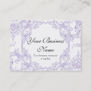 Business Cards - Toile Damask Swirl Floral Baroque