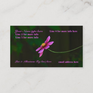 Business Cards: w/a touch of Nature Card