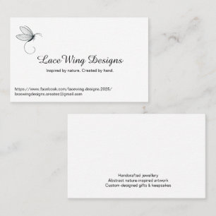 Business cards with a delicate touch