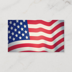 Business Cards with American flag
